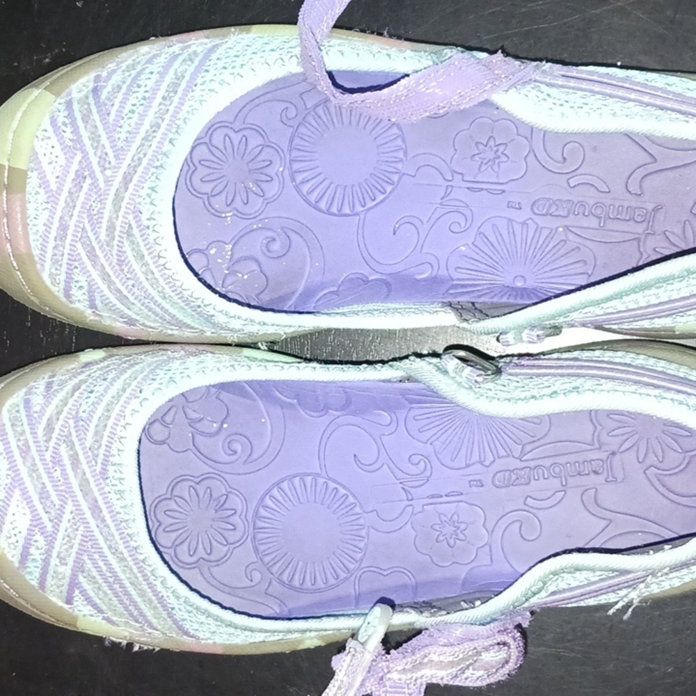 Jambukd Light blue and Purple Slip on Shoes for girls.
